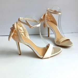 Gianni Bini Bridal Collection Ansley Satin Bow Back Dress Sandals